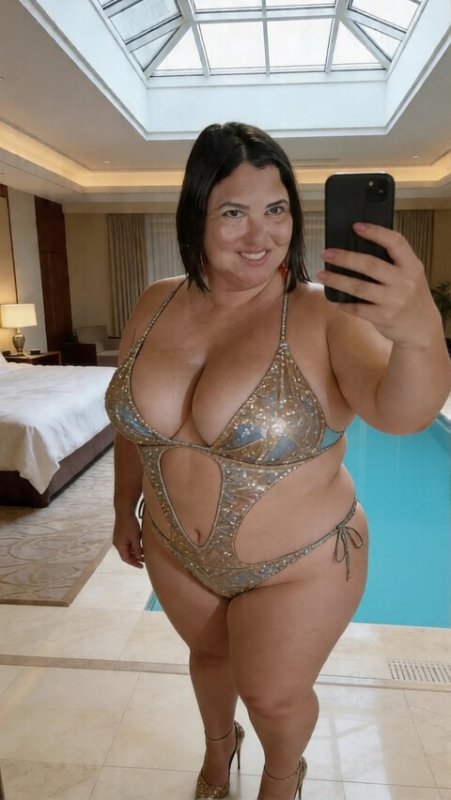 Imagem do post de Coroa 53 Anos Gata de Luxo Plus Size
